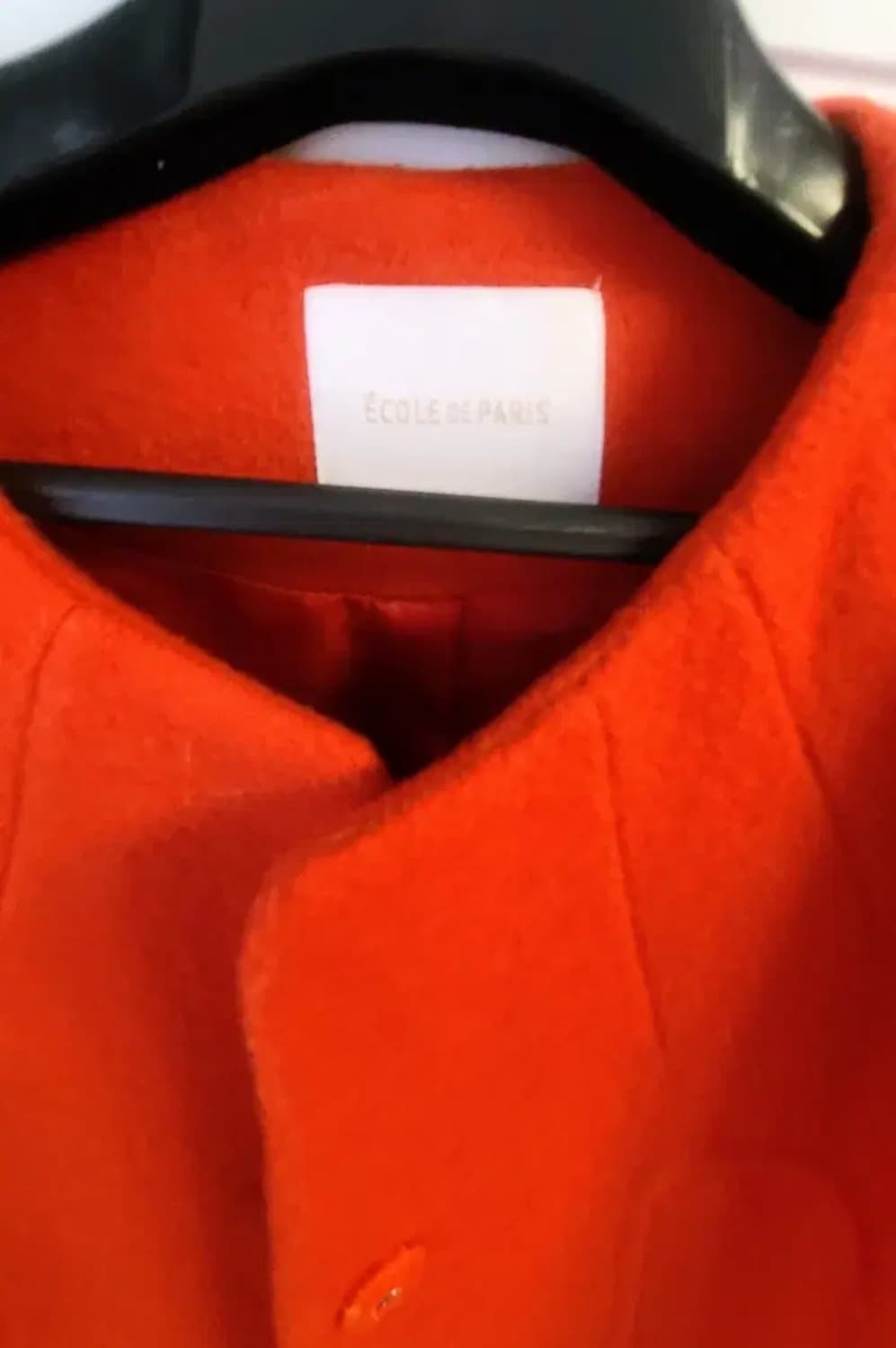 비비드한 다홍색 Ecole de Paris 울 핸드메이드 자켓입니다 상품이미지3