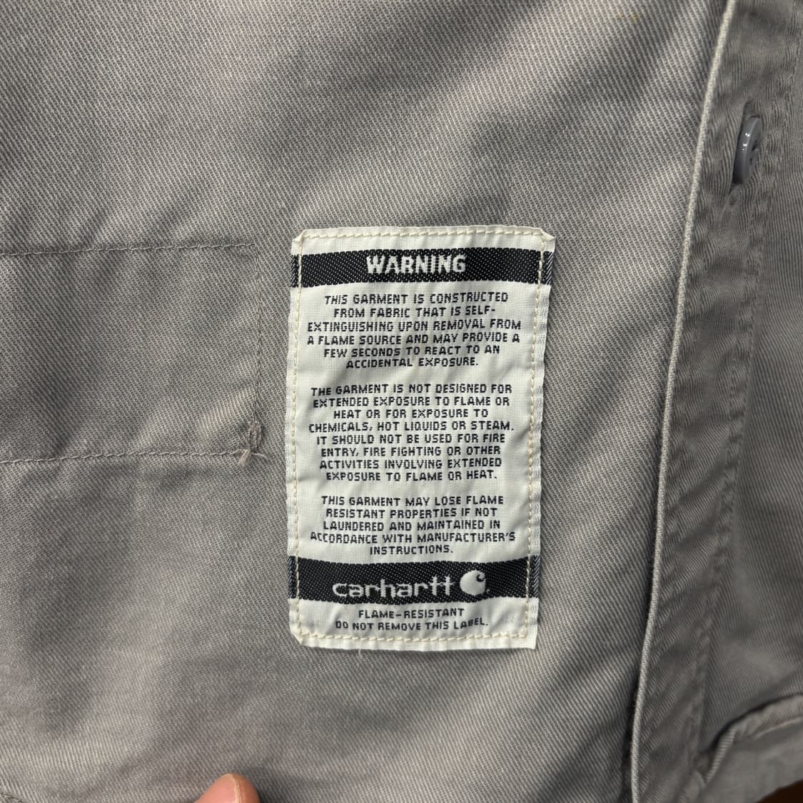 00s 칼하트FR 리얼워크 방염 코튼트윌 워크셔츠 N456 상품이미지6