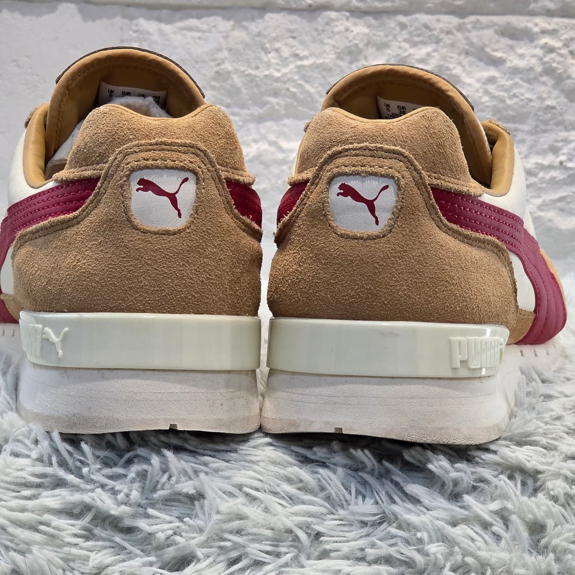 5q-21:푸마 TX-3 베이지 레드 (24cm)-상태굿 상품이미지3