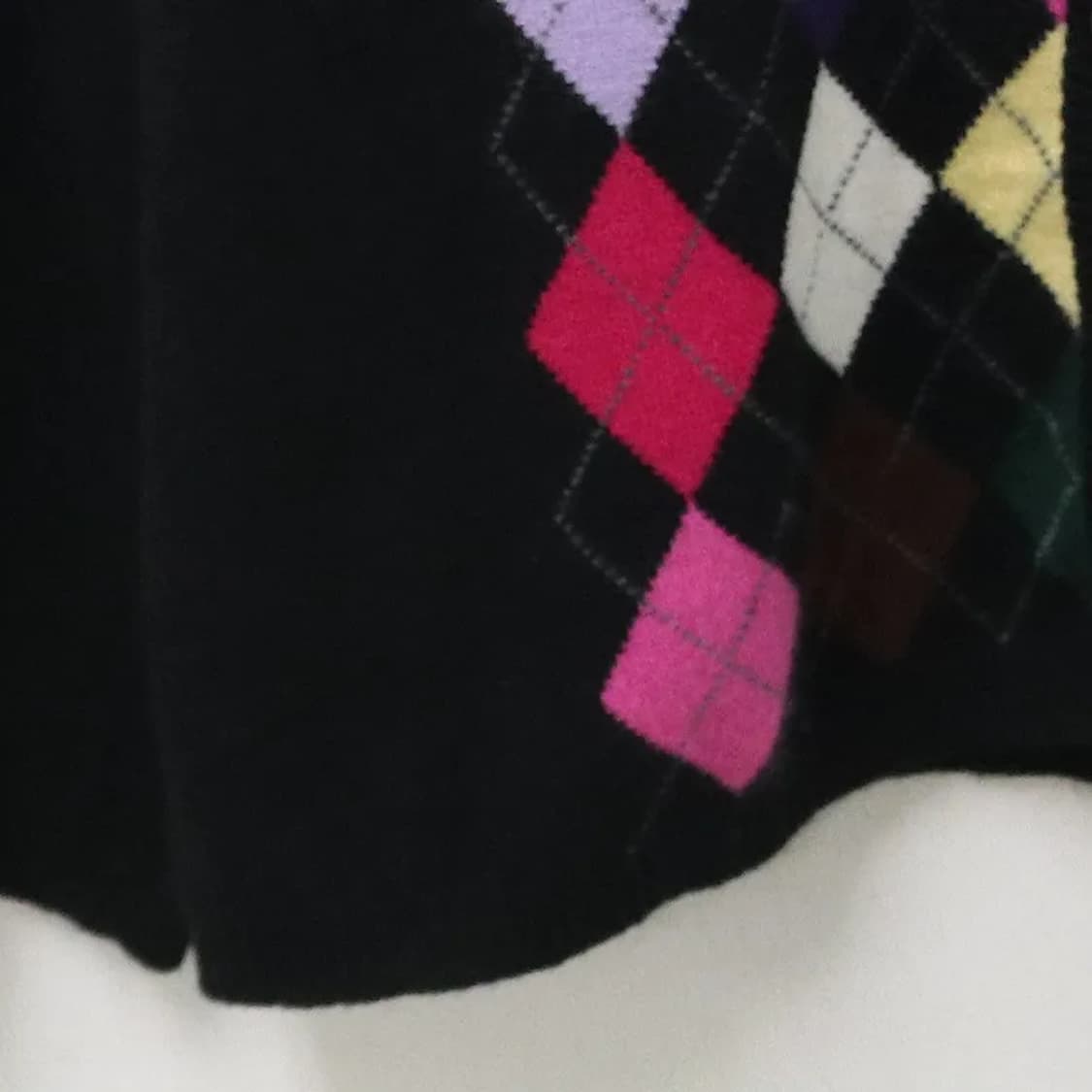 ALT MODER 아가일 캐시미어 니트 가디건 62228 상품이미지4