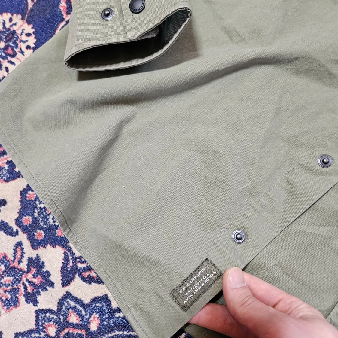 코오롱 21AW 카키 고프코어 버튼 셔츠 자켓 L 상품이미지6