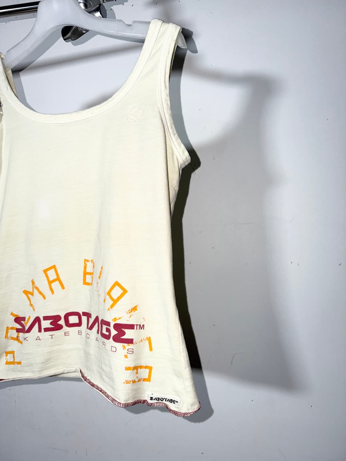90s SABOTAGE Zip Shoulder Graphic Tank 상품이미지9
