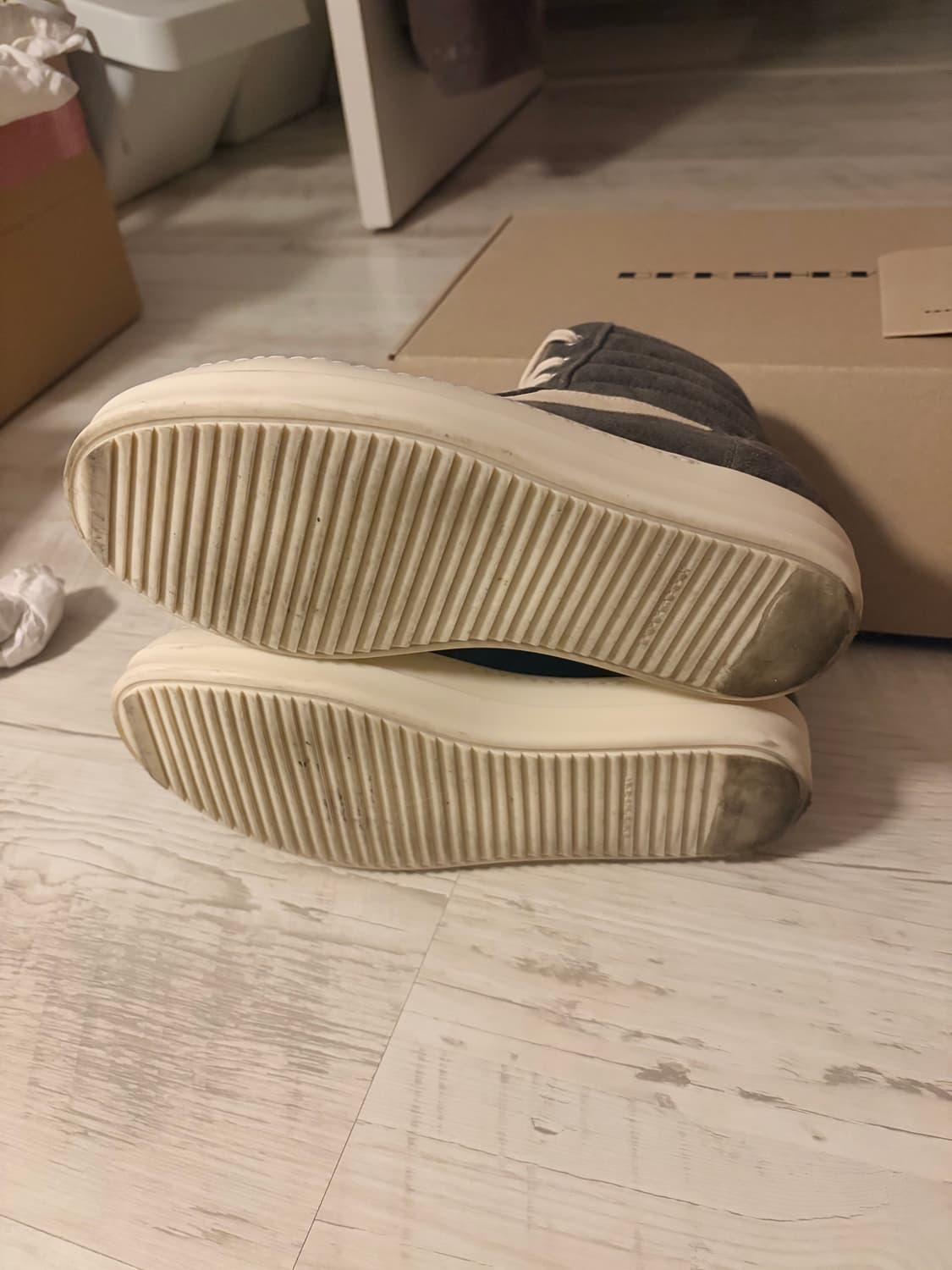 [40.5] 릭오웬스 다크쉐도우 빈티지하이 스니크 신발 상품이미지4