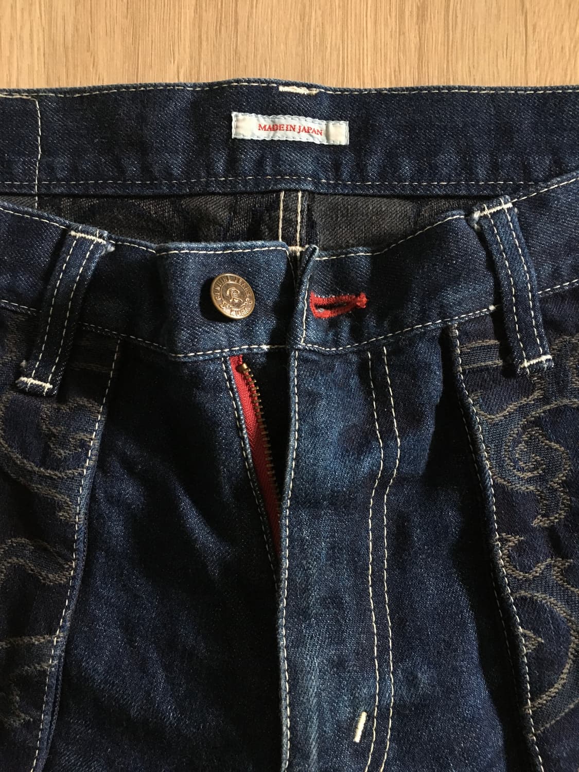 일본 Eternal 이터널 빈티지 자수 포인트 데님 팬츠  상품이미지4