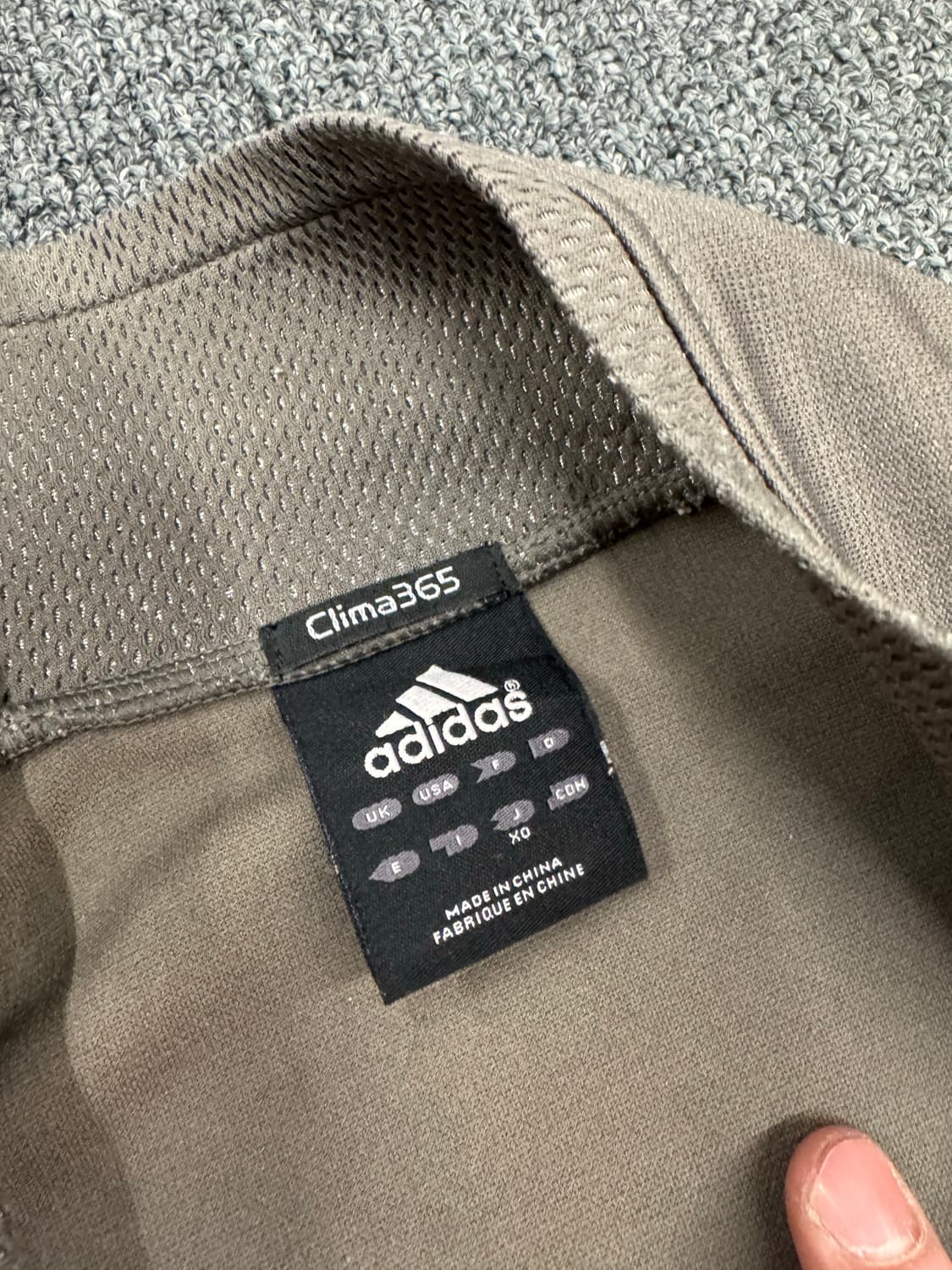 OS)아디다스 빈티지 차콜/옐로우 트랙탑 집업 져지 상품이미지3