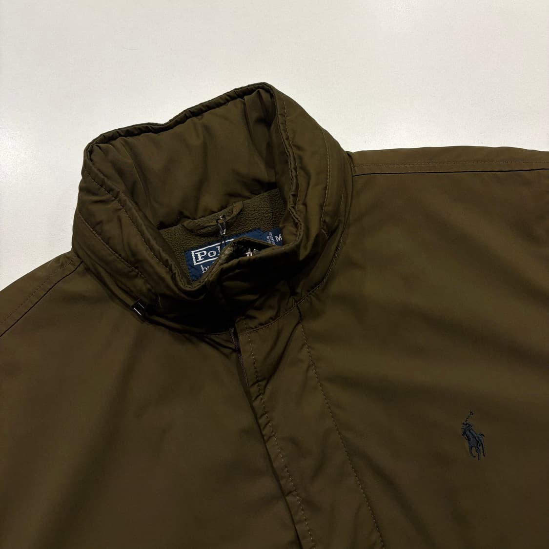 [M] 폴로 랄프로렌 폴리쉘 기모안감 카키색 바람막이 점퍼 C415 상품이미지3