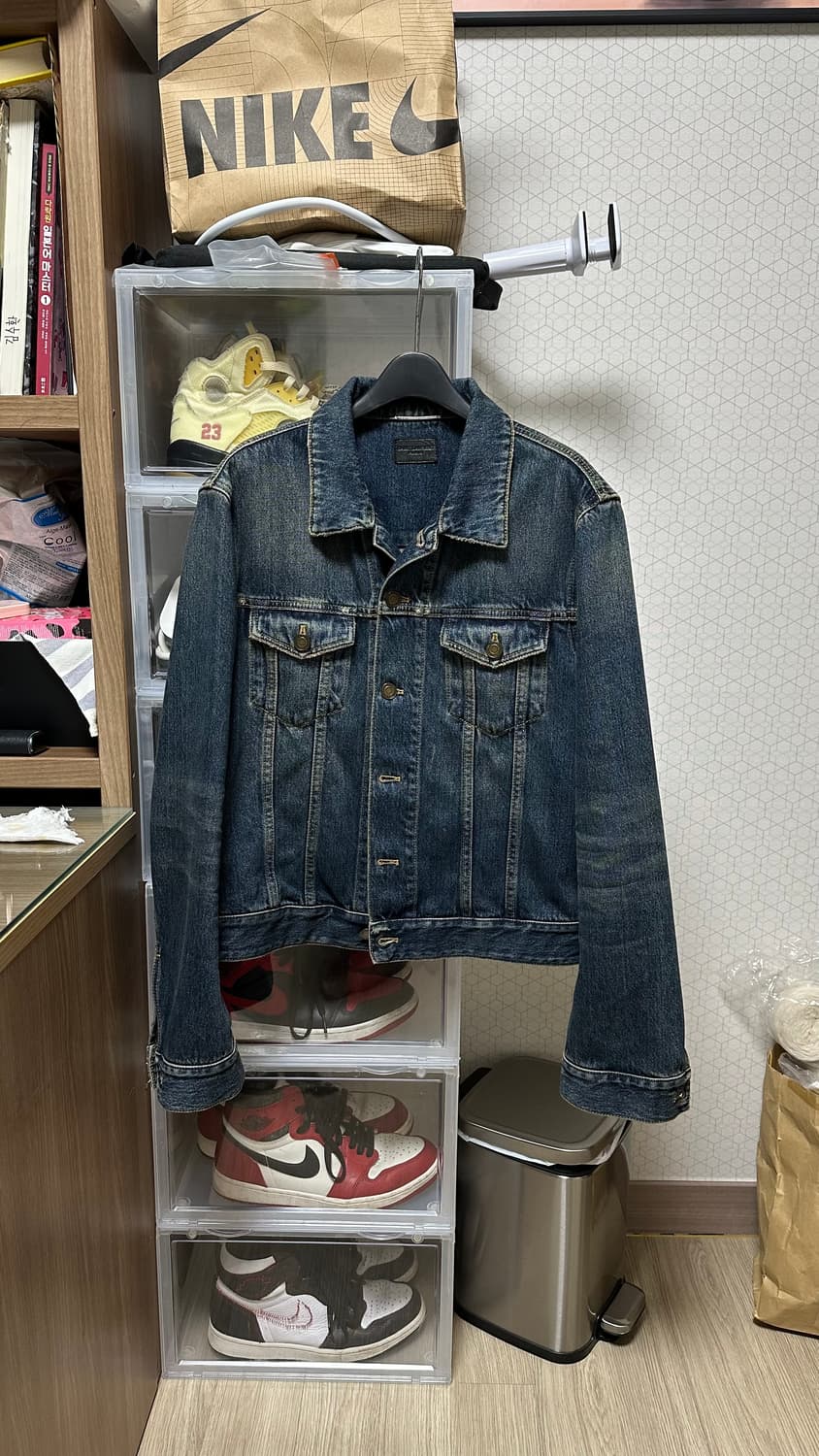 생로랑 퍼머넌트 데님 청자켓L 상품이미지1