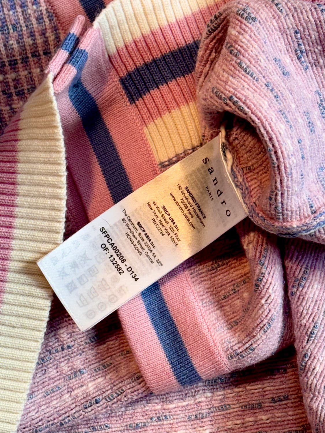 21ss 산드로 크롭 트위드 이펙트 가디건 2사이즈  상품이미지7