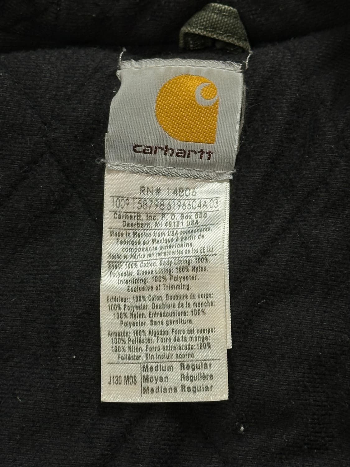 00's OG 칼하트 J130 액티브 자켓 칼하트 MOS 모스그린 상품이미지9