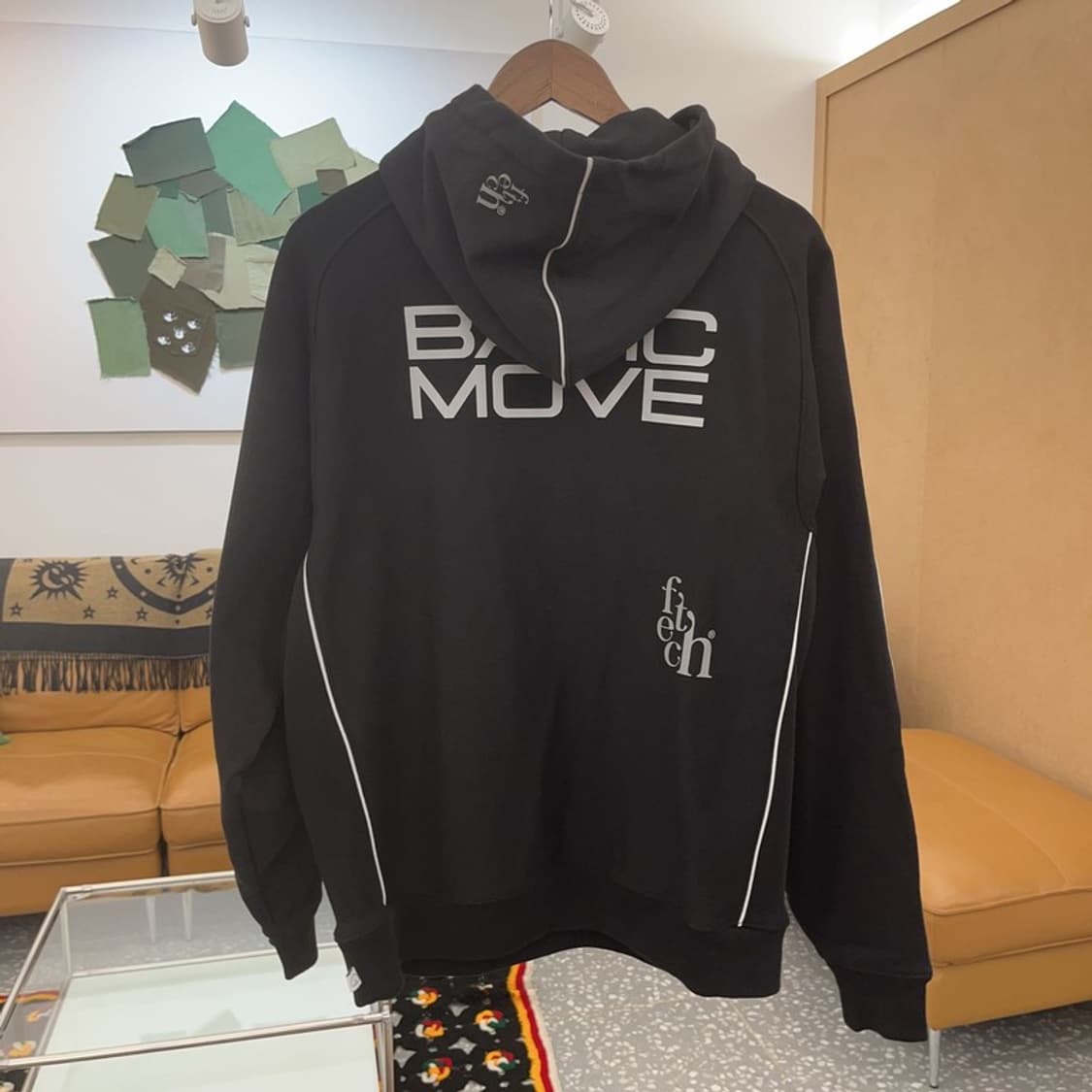 페치선데이 스트릿 힙합 레터링 기모 후드티 C06565 상품이미지4