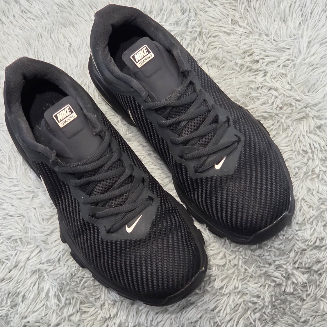 4q-22:나이키 에어맥스 블랙 트레이닝 스니커즈 (24cm) 상품이미지5