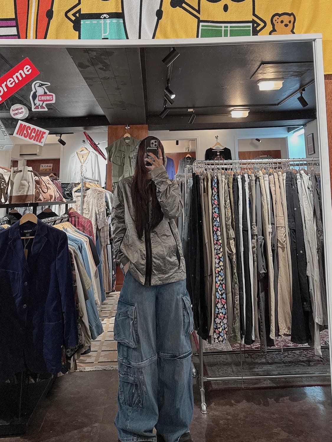 GAP 갭 와이드 버뮤다 멀티포켓 카고 데님팬츠 27 새상품 상품이미지7