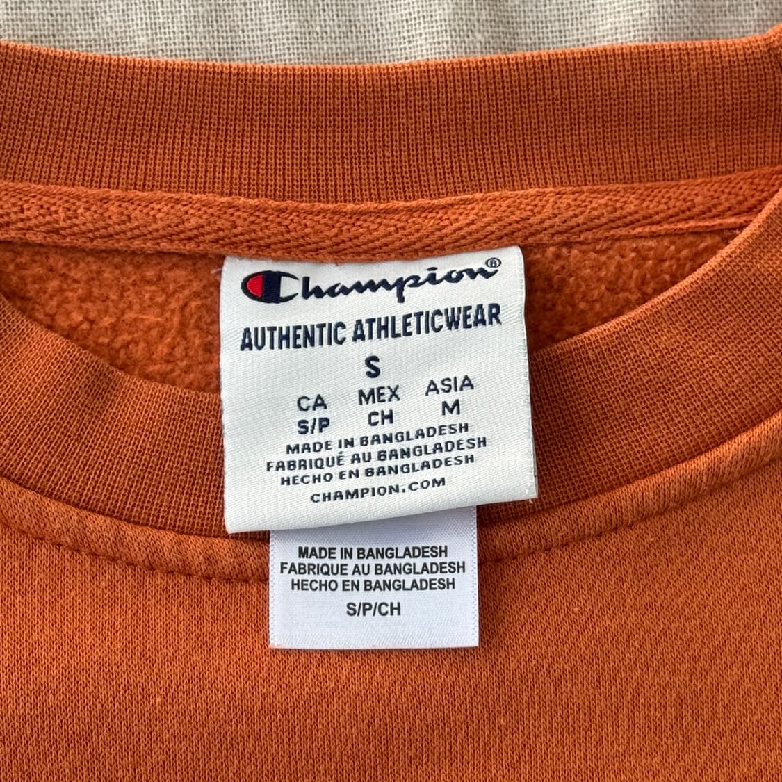 챔피온 텍사스 오렌지브라운 맨투맨 L 상품이미지5