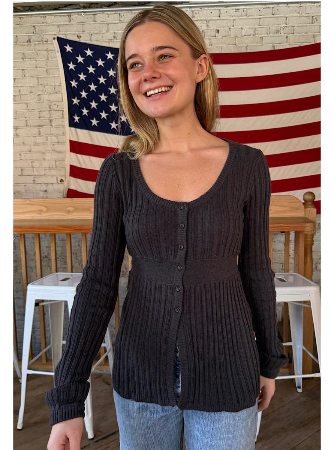 브랜디멜빌 니키 스웨터 차콜 상품이미지2