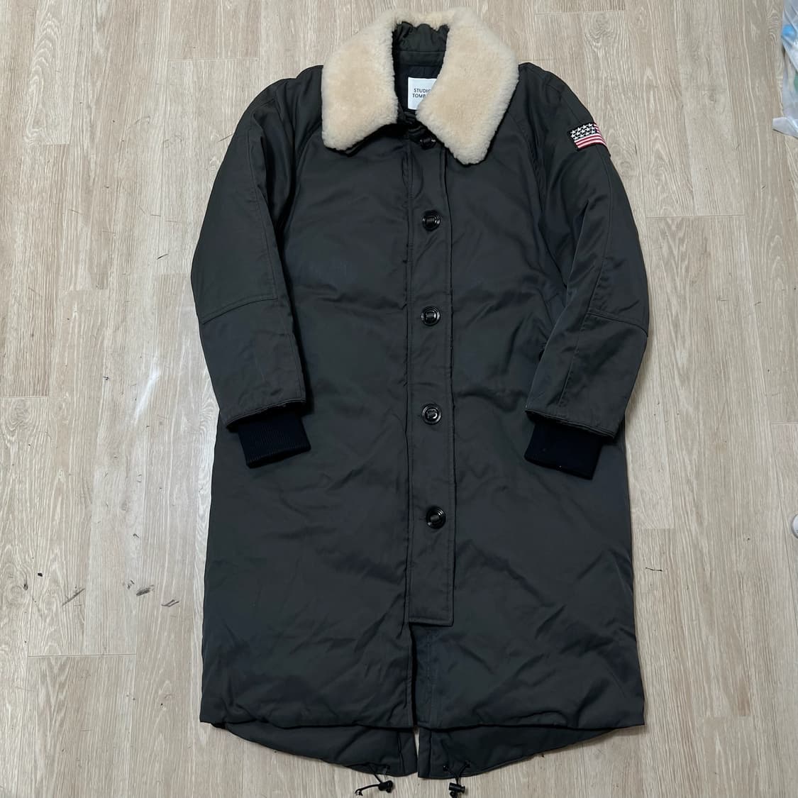 스튜디오 톰보이 여성 퍼카라 덕다운 롱패딩 80-90-160  상품이미지1