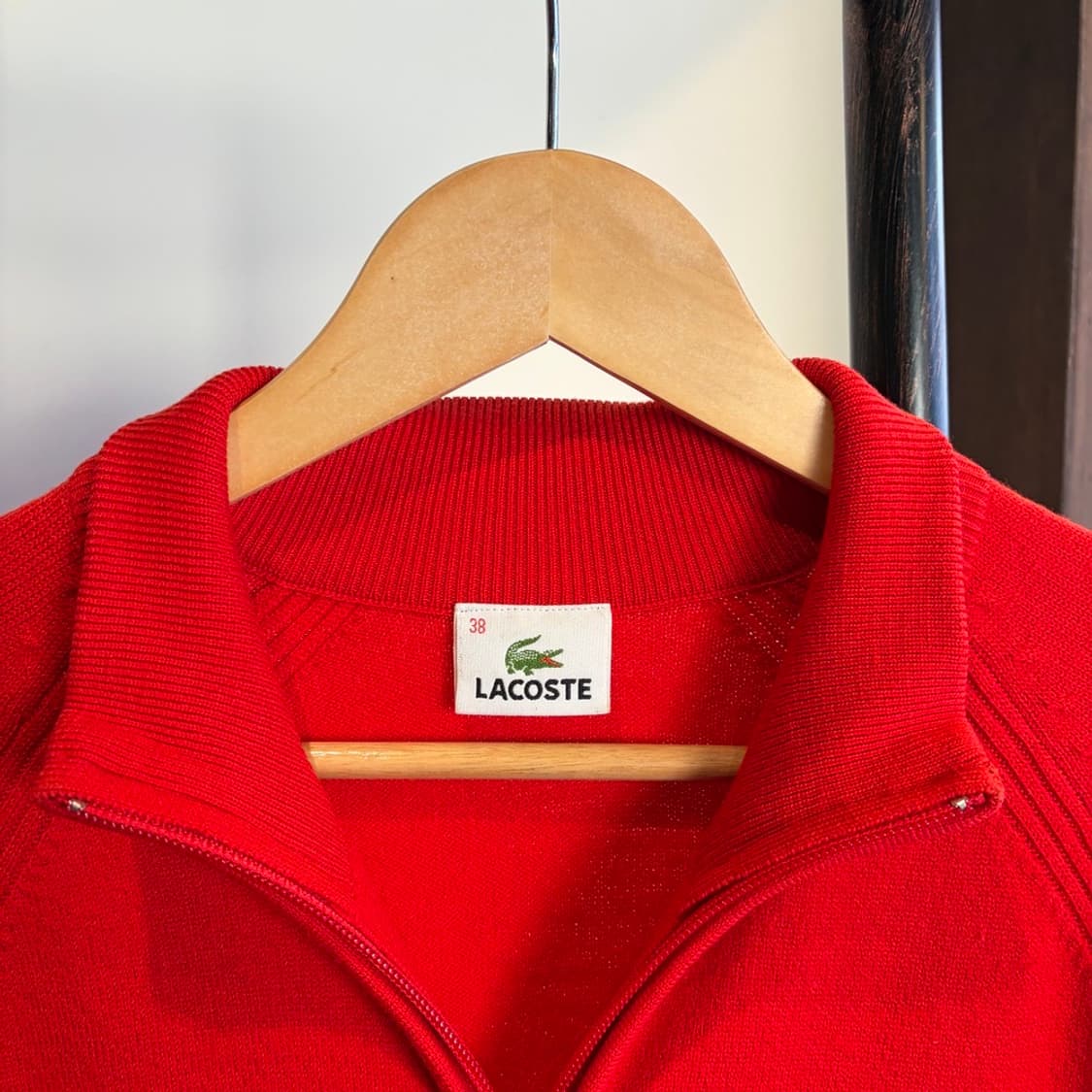 15404 - 라코스테 레드 울 니트 집업 (울 95%) 상품이미지5