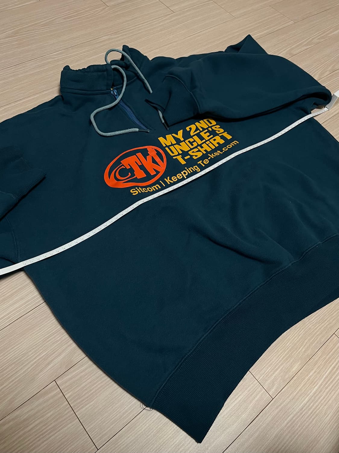 테켓 하프집업 맨투맨 블루그린 상품이미지8