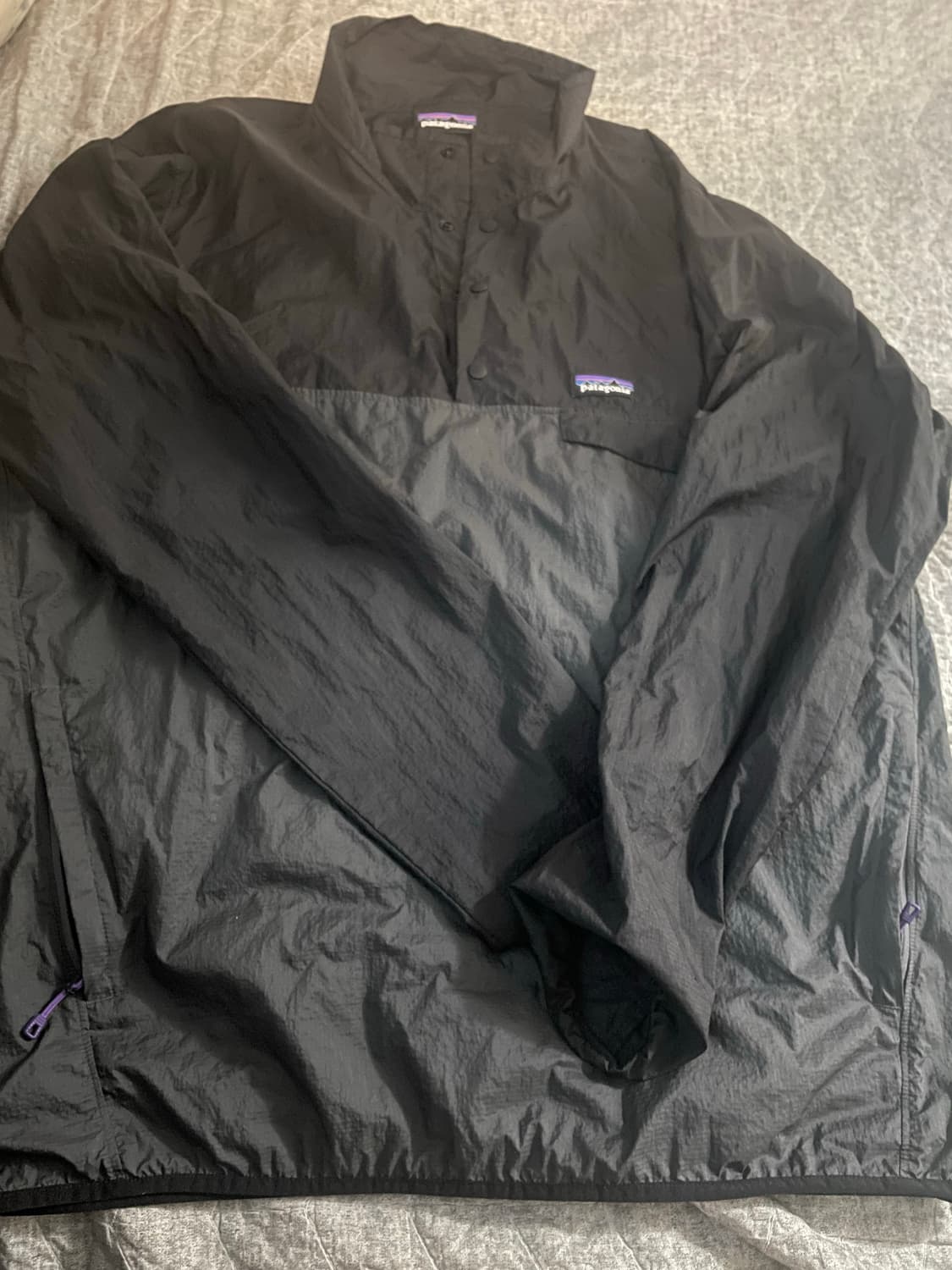 파타고니아 후디니 스냅티 블랙 L 상품이미지1