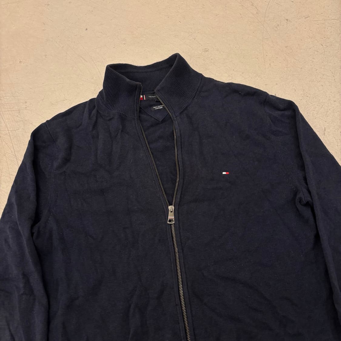 타미힐피거 네이비 캐시미어 니트 집업 상품이미지2