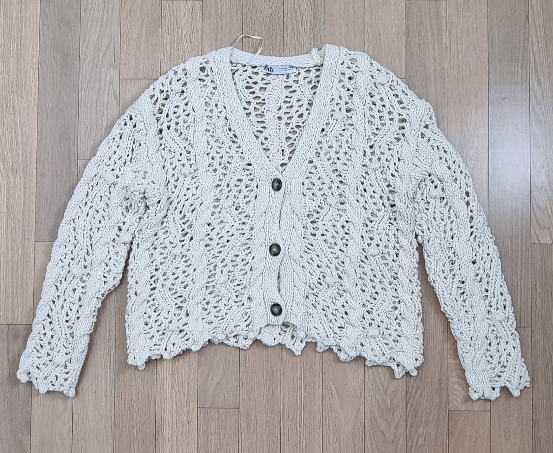 ZARA 자라 메쉬 면 가디건 M _ 여성 상품이미지2