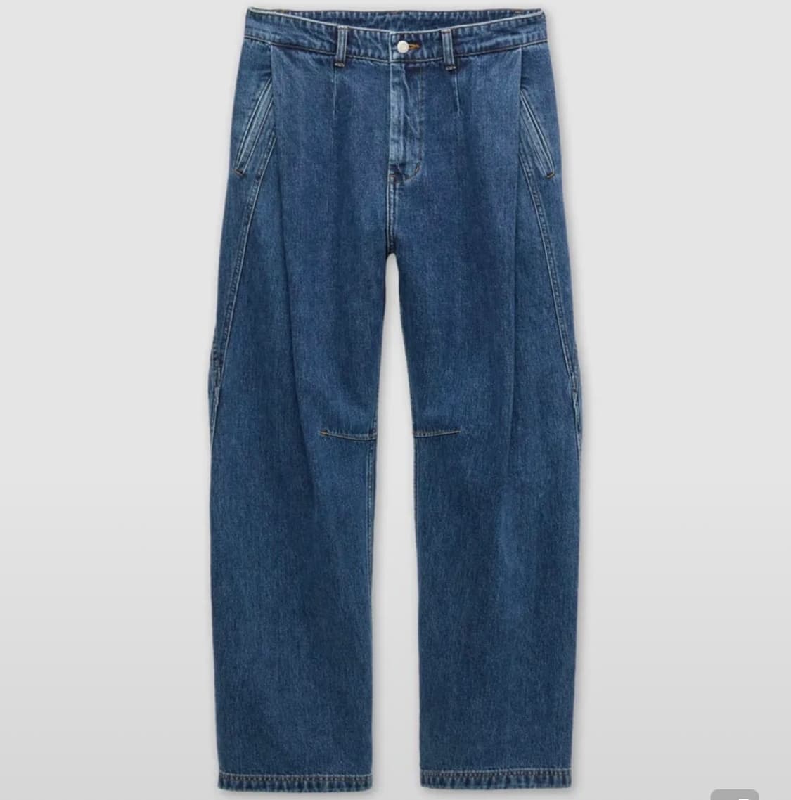 쿠어 딥플리츠 커브드 데님 L 상품이미지1