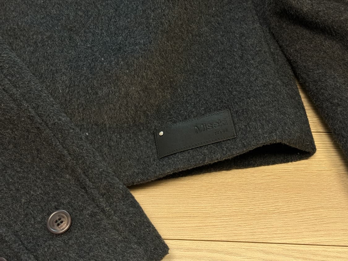 미세키서울 더플 후디 숏코트 차콜 상품이미지6