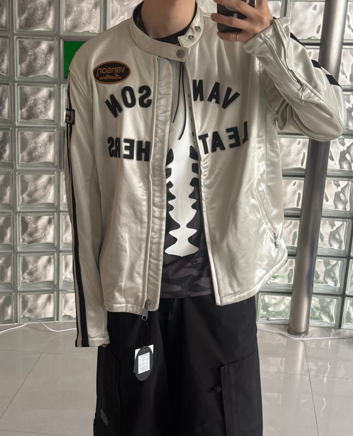 밴슨 레더 스타 자켓 상품이미지1