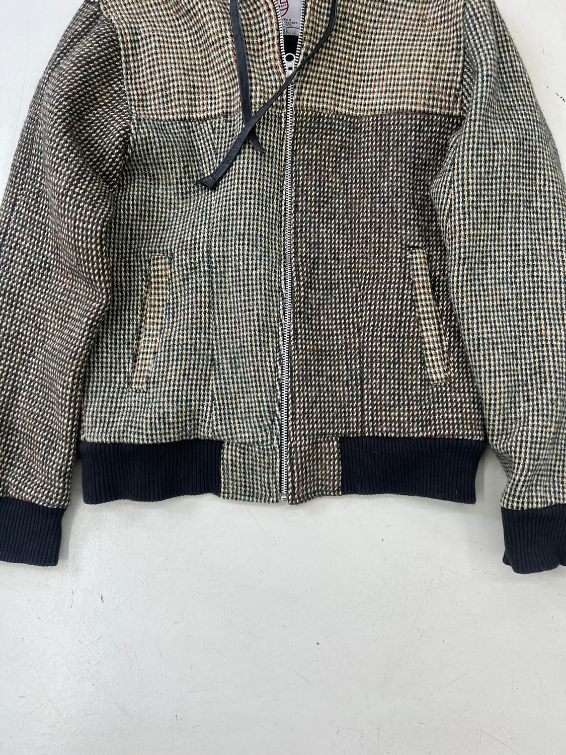 해리스트위드 후드집업 자켓 상품이미지6