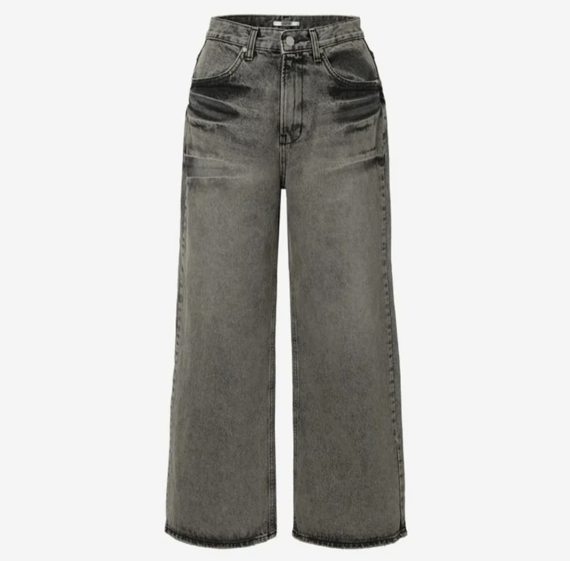 카키포인트 워싱 와이드 데님 s 상품이미지3