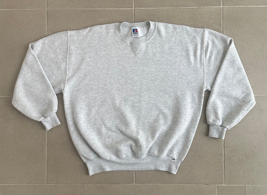 90s 빈티지 러셀 스웻셔츠 그레이 XL USA 상품이미지1
