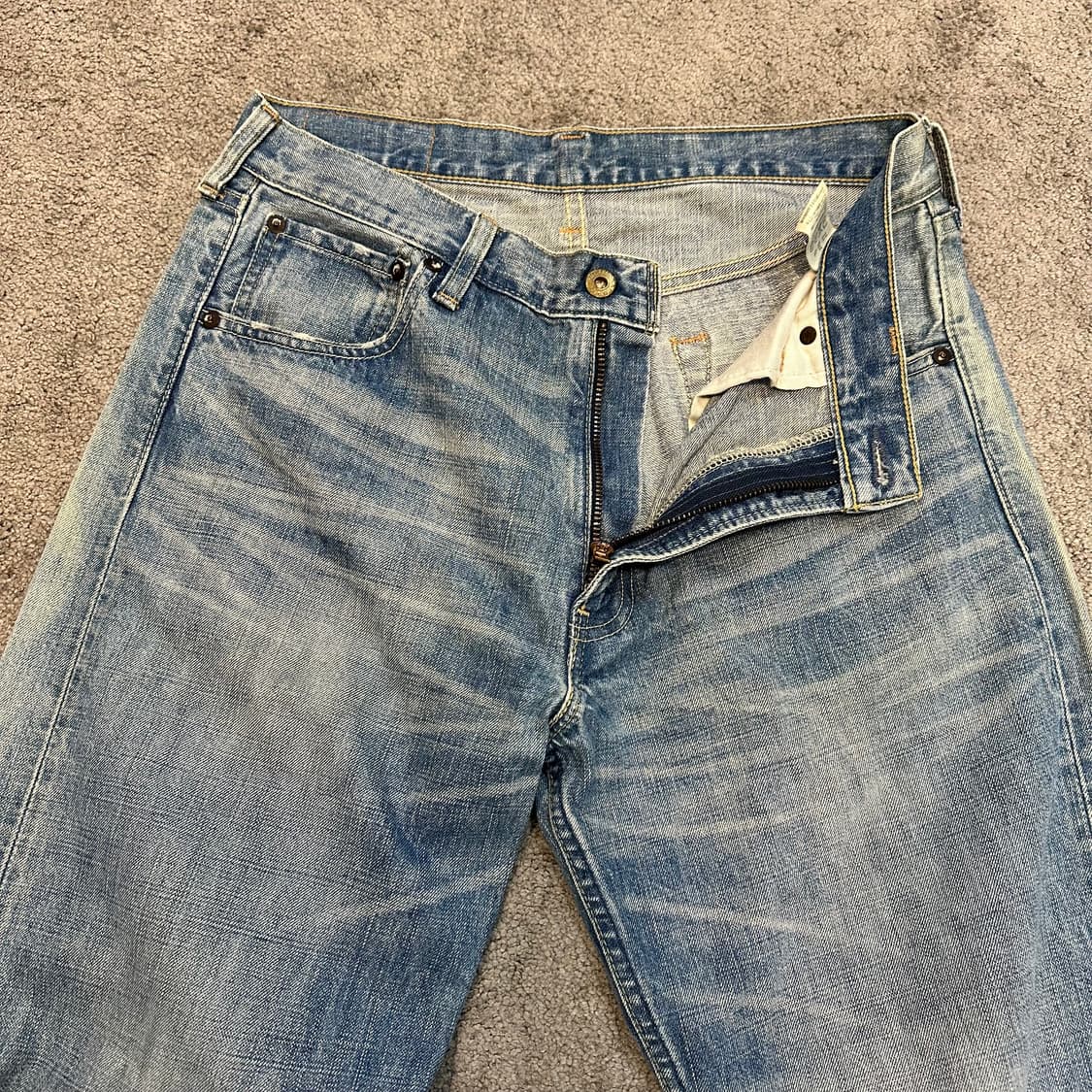 리바이스503 루즈핏 와이드 워싱 데님 팬츠(31) 상품이미지6