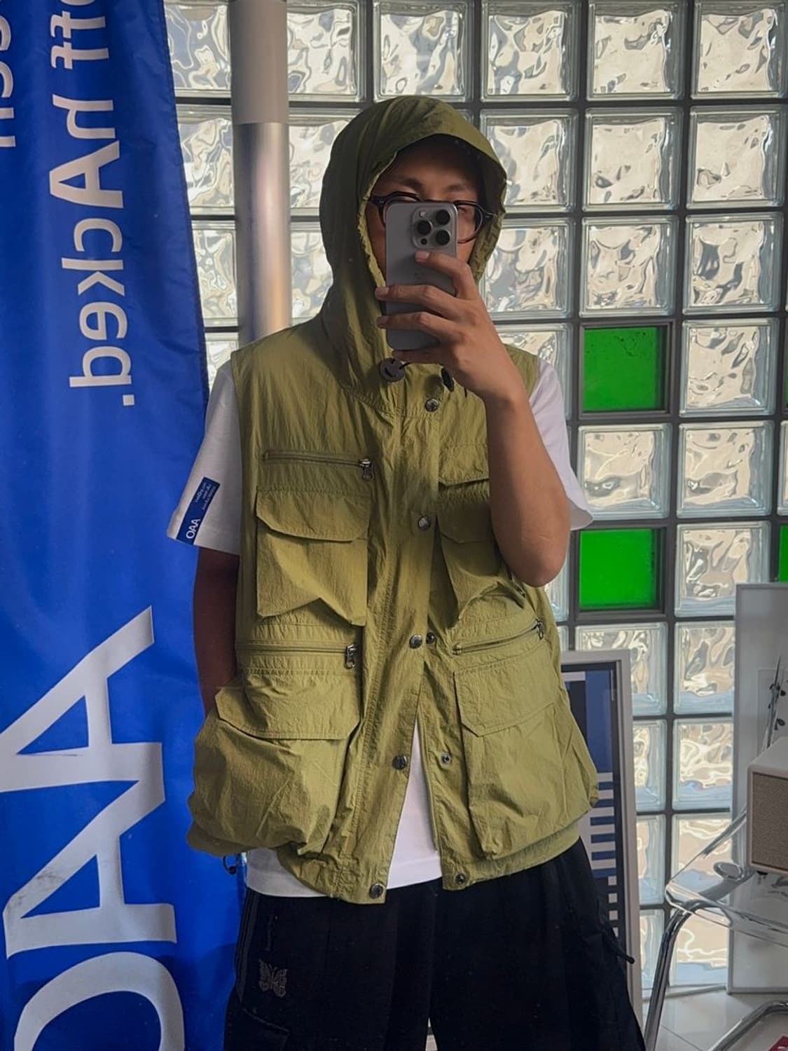 NYLON RIPSTOP 나일론 립스톱 조끼 상품이미지1