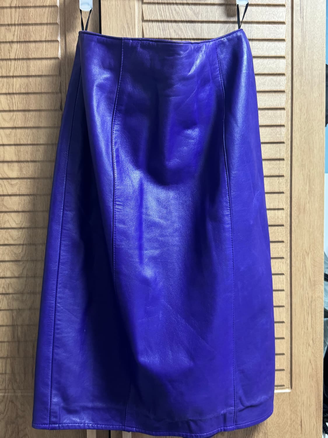 EREZ 빈티지 소가죽 레더 스커트 상품이미지1