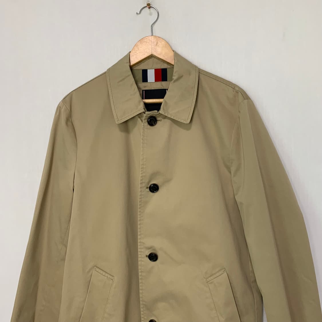 타미힐피거 빈티지 베이지 트렌치 싱글버튼 코트 자켓 여성 L 상품이미지2