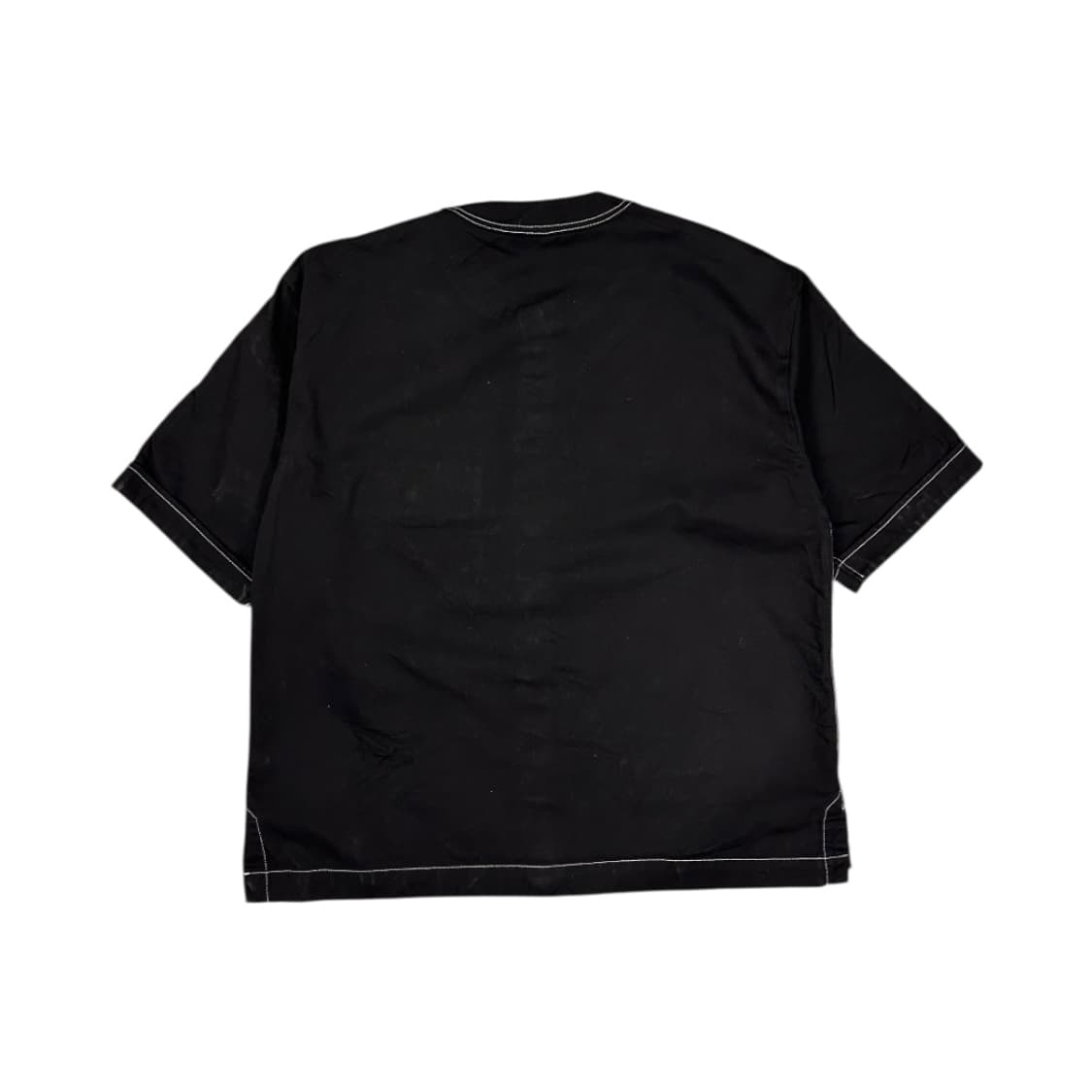 미하라야스히로 블랙 워크 스티치 하프 셔츠 L 상품이미지2