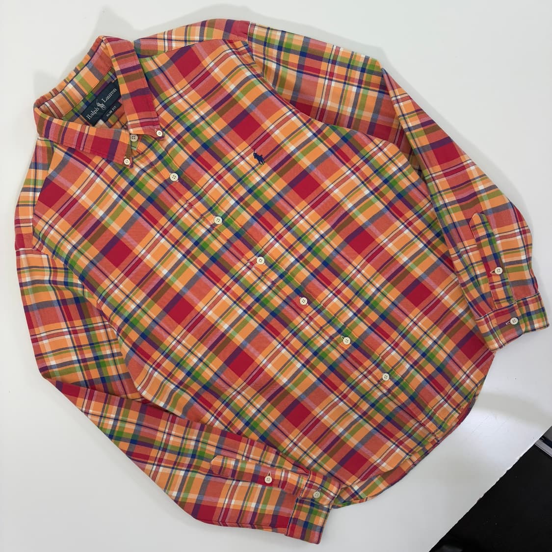 Polo  폴로 랄프로렌 자수 코튼 멀티컬러 체크 셔츠 상품이미지2