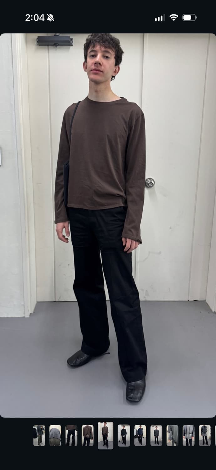 머듈 세미 롱슬리브 브라운 2 상품이미지1