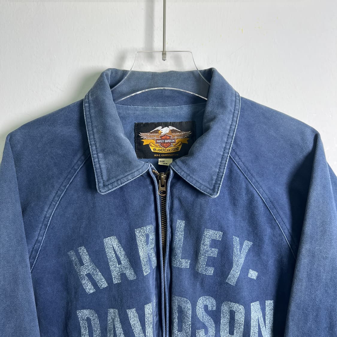 할리데이비슨 블루 코튼 워크 자켓 M 상품이미지4