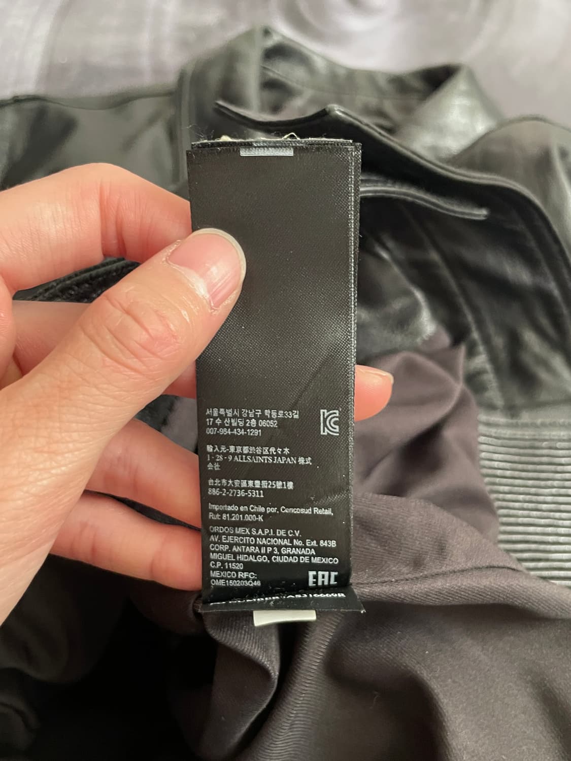 All Saints Kaleb Leather Jacket 상품이미지9