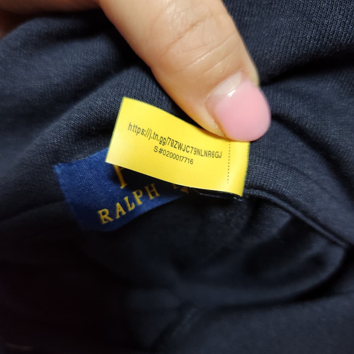 폴로랄프로렌 후드티 네이비 XL 상품이미지5