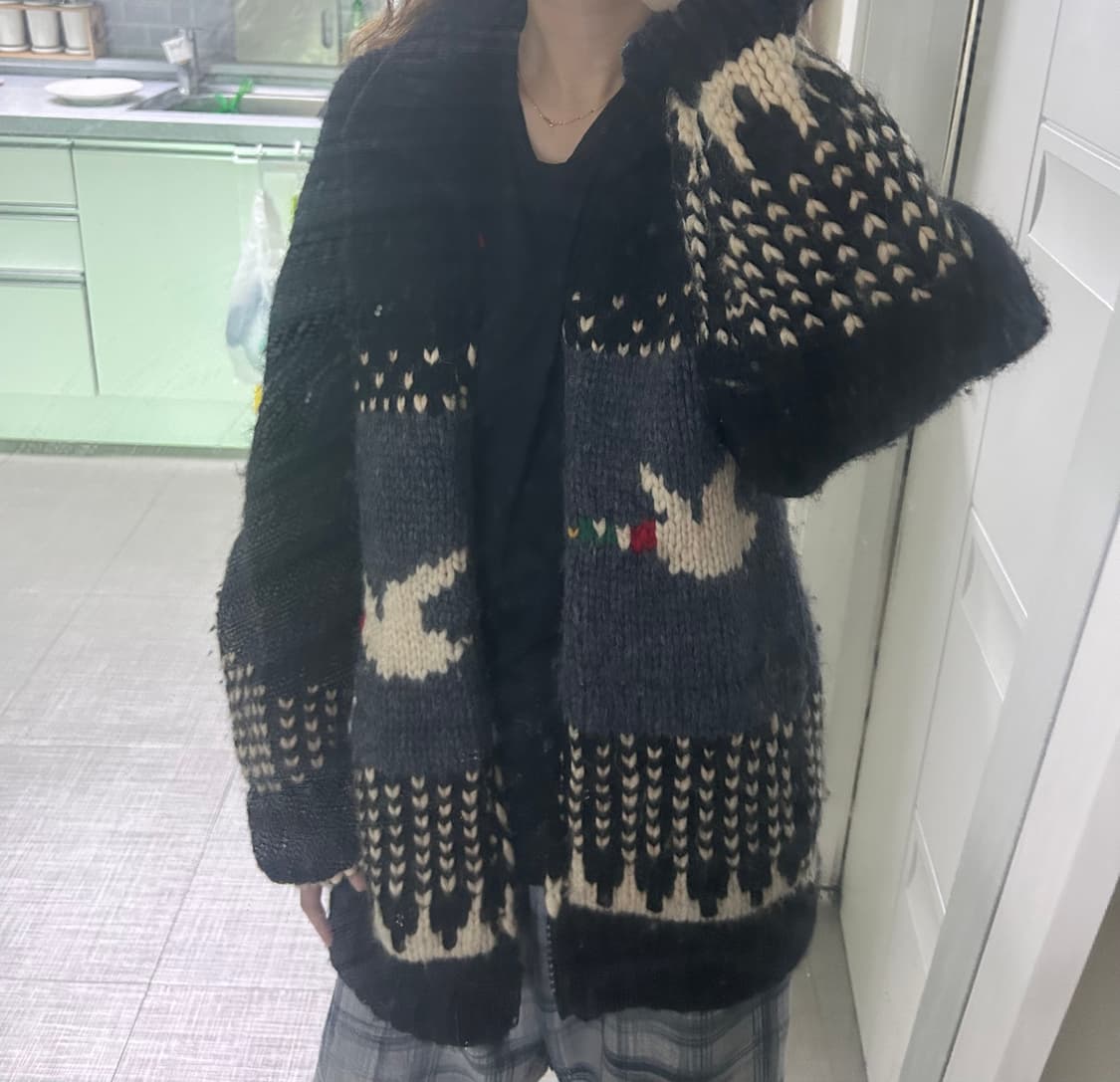 빈티지 코위찬니트가디건 코위찬cd 상품이미지1