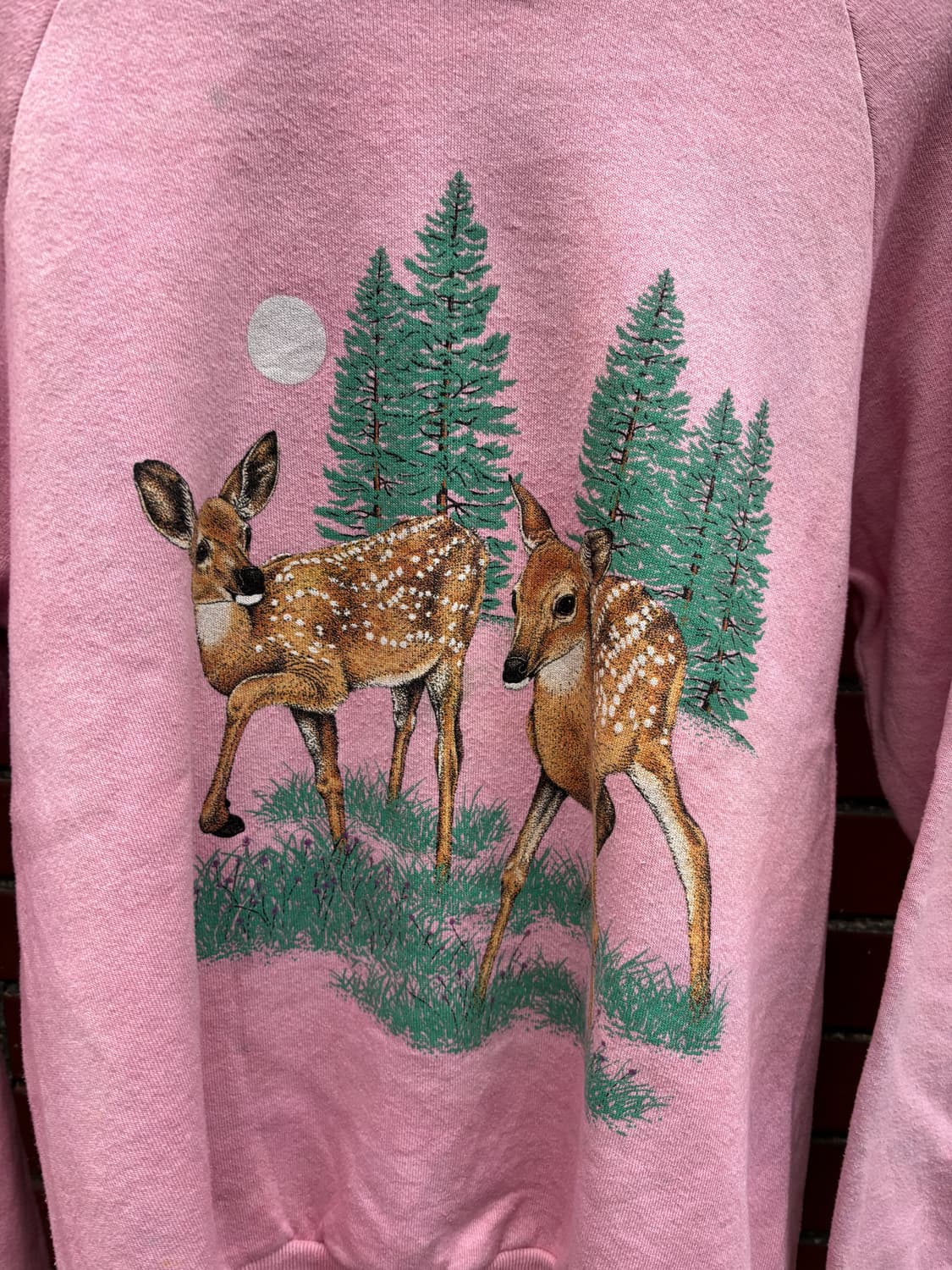 RH-05 90s 저지스 핑크 워싱, 데미지 커스텀 빈티지 스웻셔츠 상품이미지3