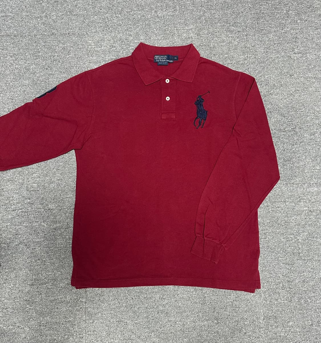 폴로 빅포니 희귀 럭비 카라티 버건디 상품이미지2