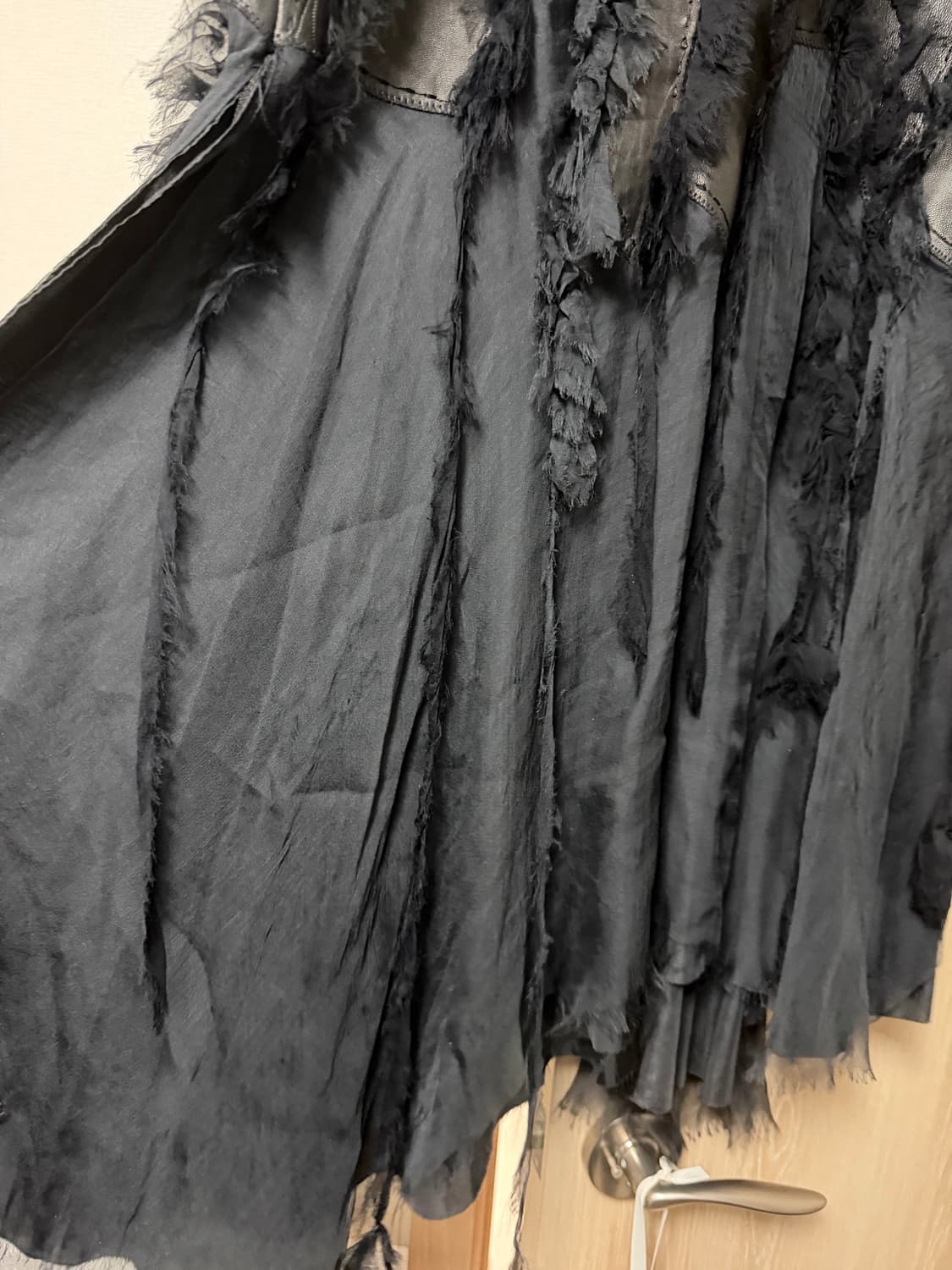 루비나 양가죽 롱스커트 상품이미지6