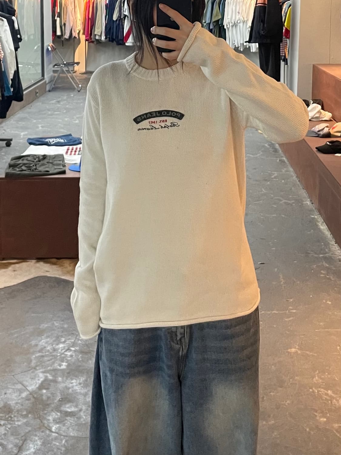 폴로진스 센터로고 니트 H2426 상품이미지1