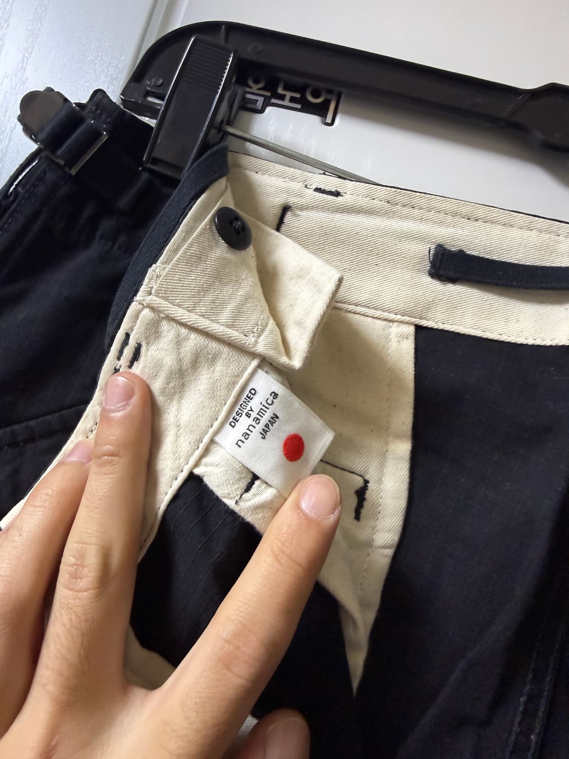 나나미카 립스탑 와이드 카고팬츠 30사이즈 블랙 상품이미지2