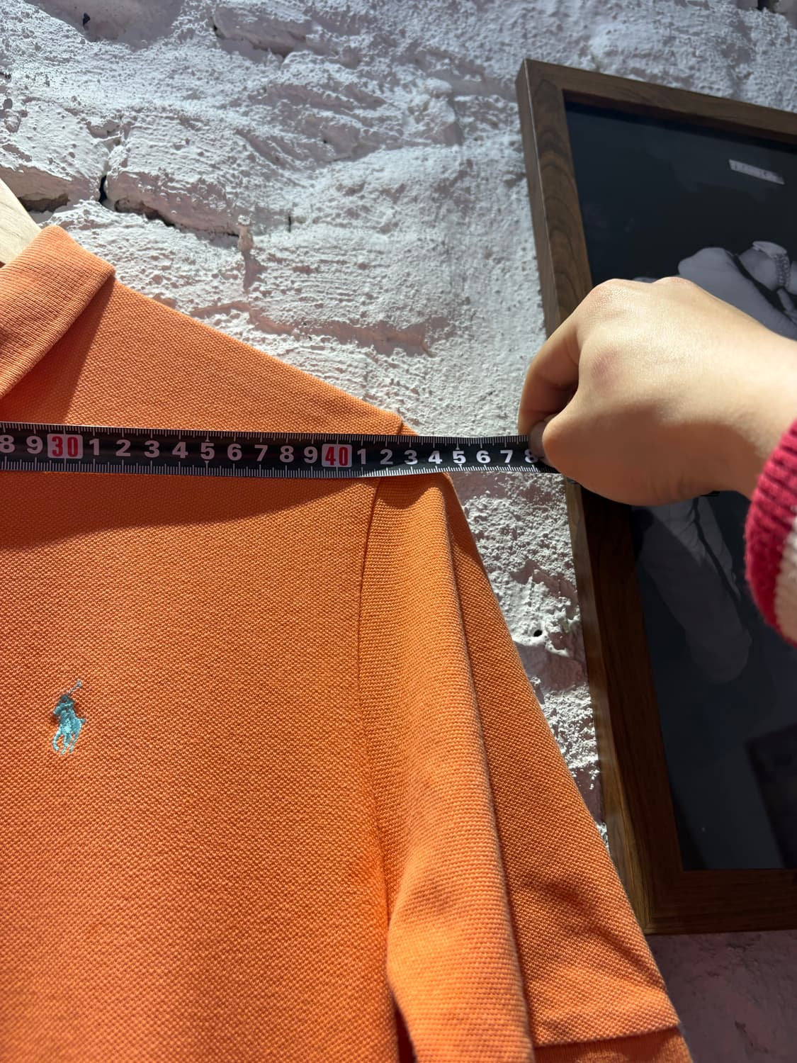 폴로 랄프로렌 오렌지 커스텀 카라 반팔  상품이미지7