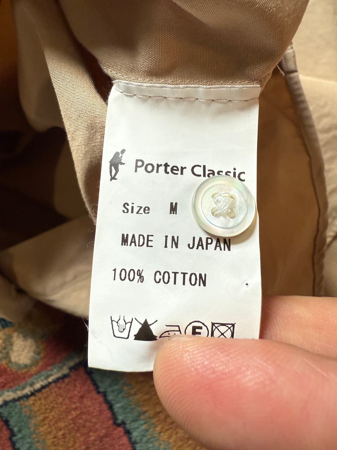 Porter Classic Roll Up Shirt Beige Color 상품이미지9