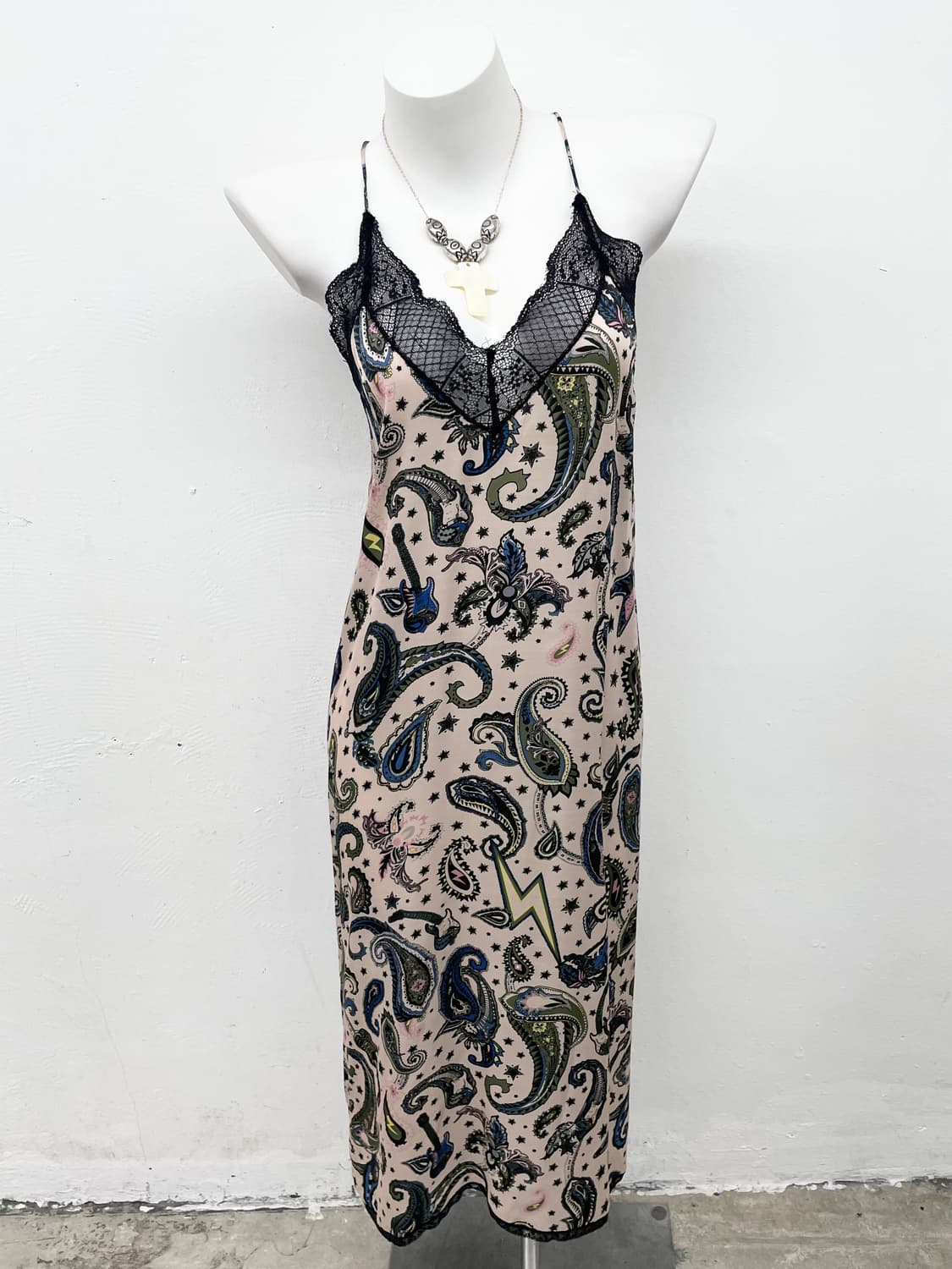 쟈딕앤볼테르 새틴 레이스 맥시 슬립 상품이미지1