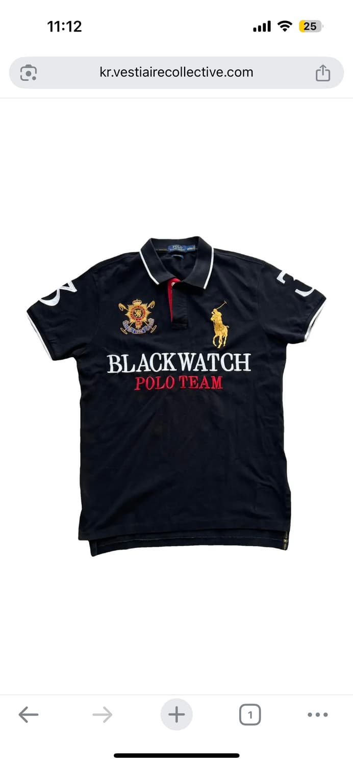 폴로 랄프로렌 치프키프 블랙와치 반팔카라티 상품이미지1